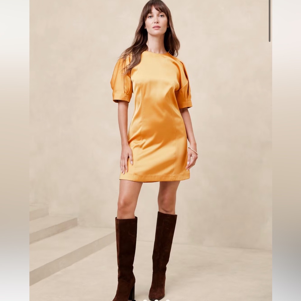 Banana Republic NWT Satin Fitted Mini Dress
